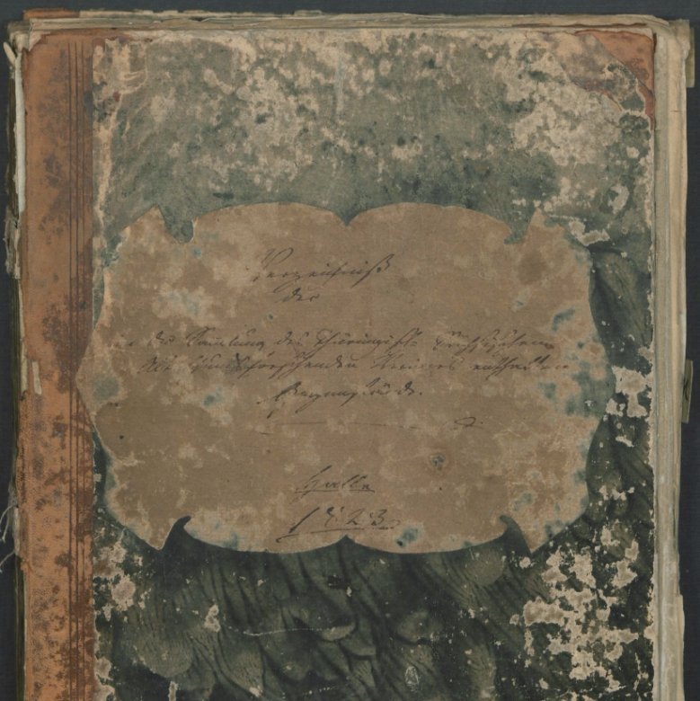 Verzeichnis der in der Sammlung des Thüringisch-Sächsischen Altertumsvereins enthaltenen Gegenstände, Halle (Saale) 1823. © Landesamt für Denkmalpflege und Archäologie Sachsen-Anhalt.
