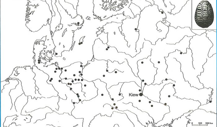 Abbildung 3: Verbreitung der »Kiewer Eier«. Gabriel 2000, 488.