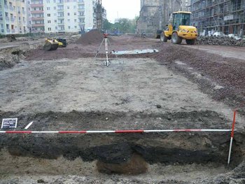 Abbildung 3: Reste der Siedlungsgruben. © Landesamt für Denkmalpflege und Archäologie Sachsen-Anhalt, Frank Besener.